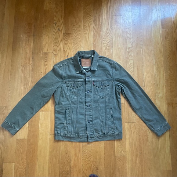 Levi's Jackets & Coats Levis Premium Trucker Jean Jacket Army Green